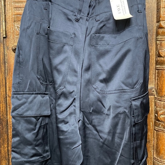 Scotch & Soda FAYE High Rise Relaxed Tapered Pants Navy Blue NWT | XS/30 - Picture 7 of 9